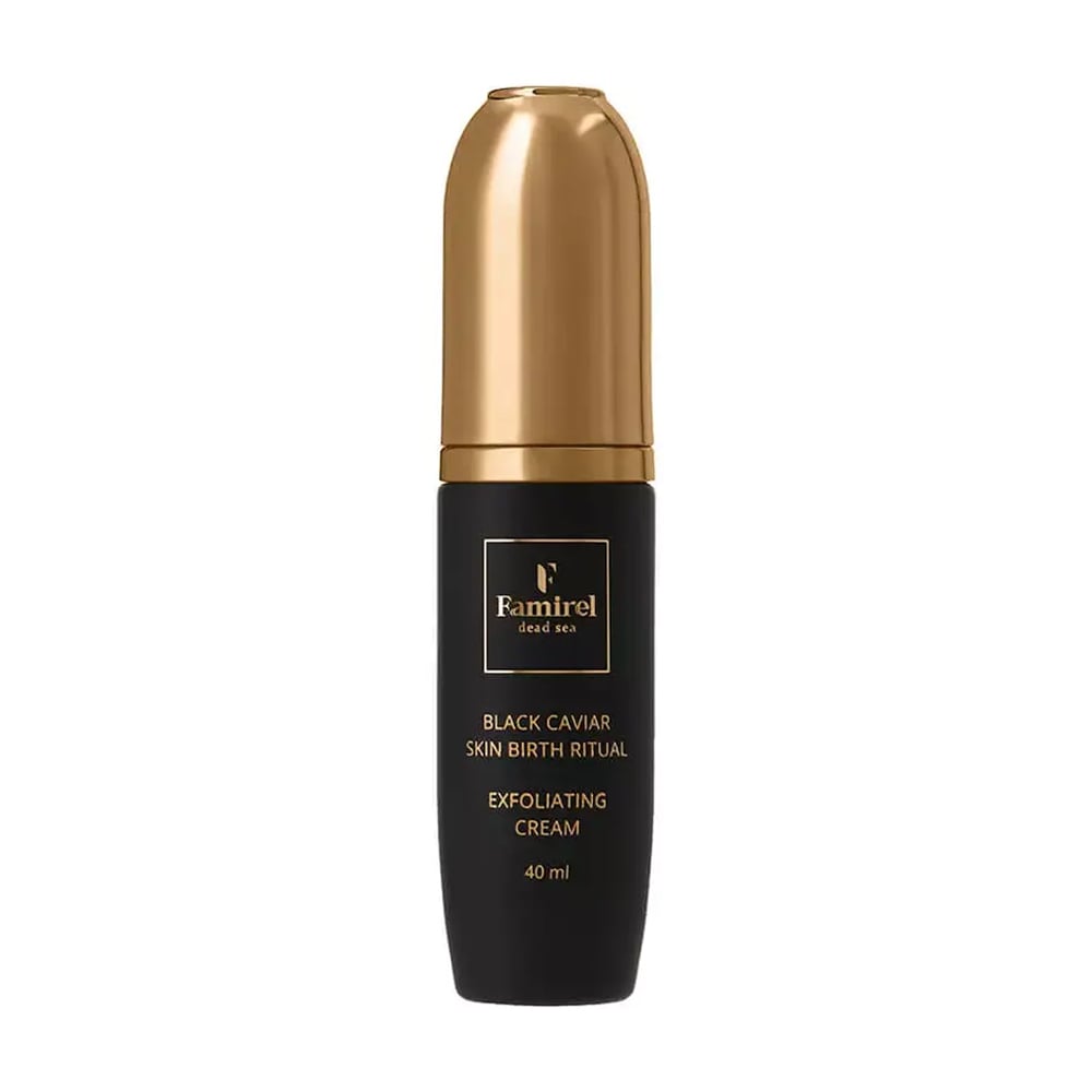 Крем-ексфоліант для обличчя Famirel Black Caviar Exfoliating Cream Оновлення шкіри, з екстрактом чорної ікри, 40 мл